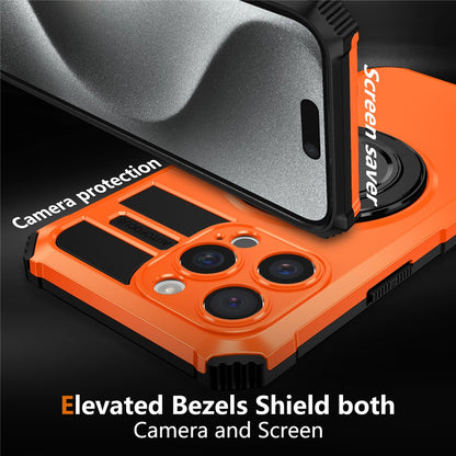 For iPhone 14 Pro Case Compatible with MagSafe Rotary Kickstand Anti-Drop TPU+PC Phone Cover