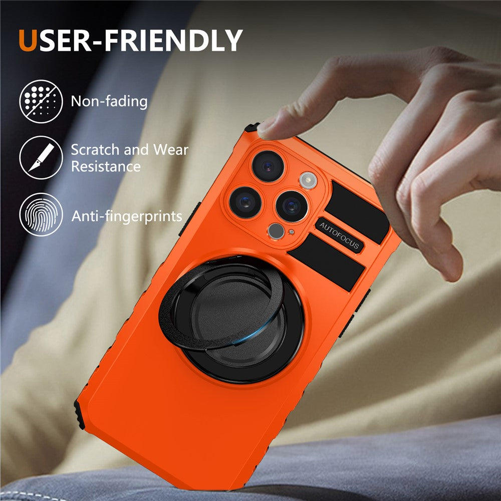 For iPhone 14 Pro Case Compatible with MagSafe Rotary Kickstand Anti-Drop TPU+PC Phone Cover