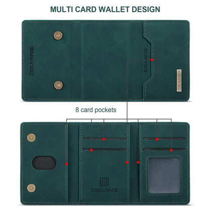 DG.MING M2 Series for iPhone 16 Pro Case PU+PC+TPU Phone Cover Detachable Wallet
