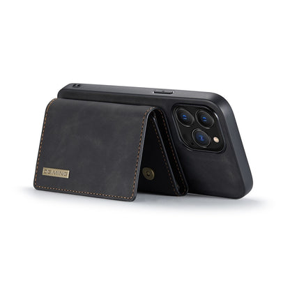 DG.MING M1 Series for iPhone 16 Pro Max Case Kickstand PU Phone Cover with Detachable Wallet