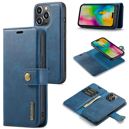 DG.MING for iPhone 16 Pro Max Case Detachable Split Leather Phone Cover