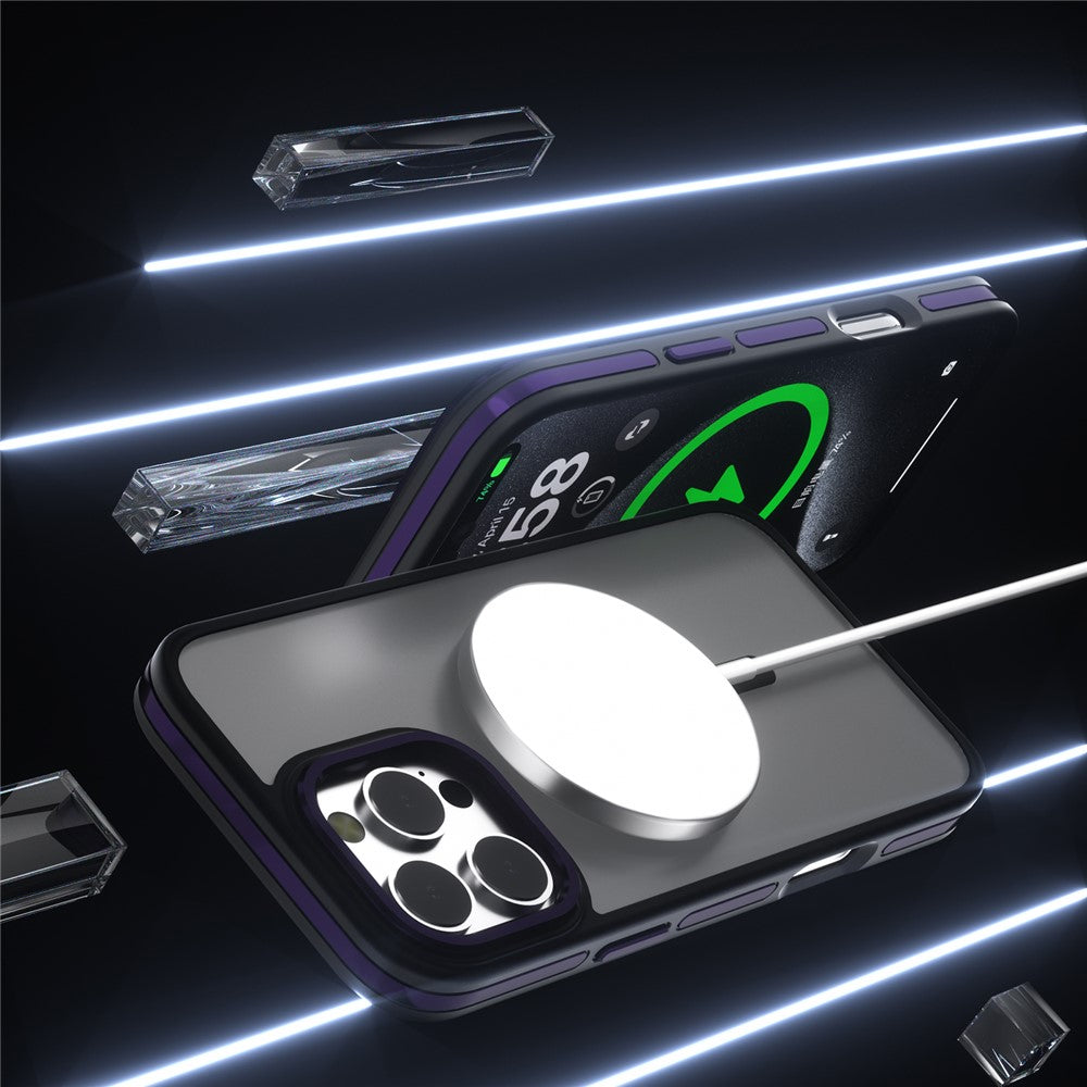 C1 Series For iPhone 14 Pro Magnetic Case Matte TPU+PC Phone Cover Compatible with MagSafe