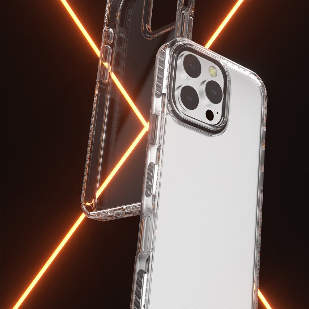 For iPhone 14 Pro Clear Phone Case PC+TPU Shell Anti-Scratch Phone Cover
