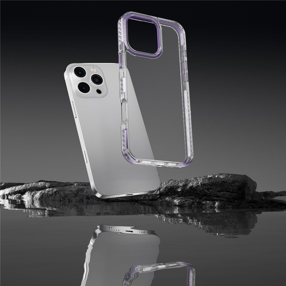 For iPhone 14 Pro Clear Phone Case PC+TPU Shell Anti-Scratch Phone Cover