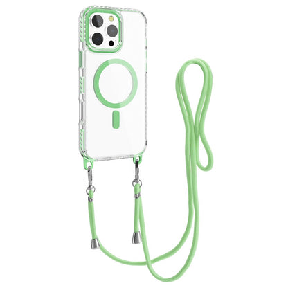 For iPhone 14 Pro Case Compatible with MagSafe PC+TPU Cover with Long Lanyard