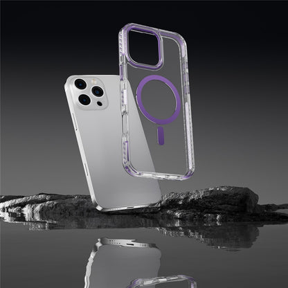 For iPhone 14 Pro Clear Phone Case PC+TPU Shell Compatible with MagSafe Phone Cover