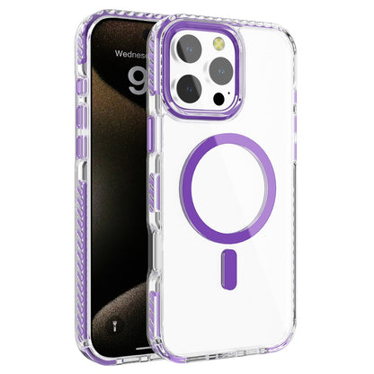 For iPhone 14 Pro Clear Phone Case PC+TPU Shell Compatible with MagSafe Phone Cover