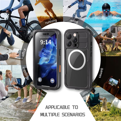 SHELLBOX For iPhone 16 Pro IP68 Waterproof Case Compatible with MagSafe Clear Phone Cover