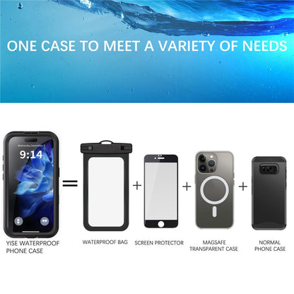SHELLBOX For iPhone 16 Pro IP68 Waterproof Case Compatible with MagSafe Clear Phone Cover