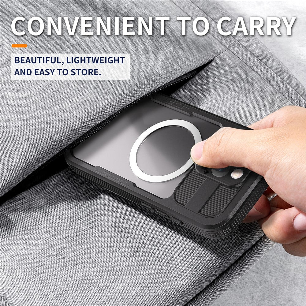SHELLBOX For iPhone 16 Pro IP68 Waterproof Case Compatible with MagSafe Clear Phone Cover