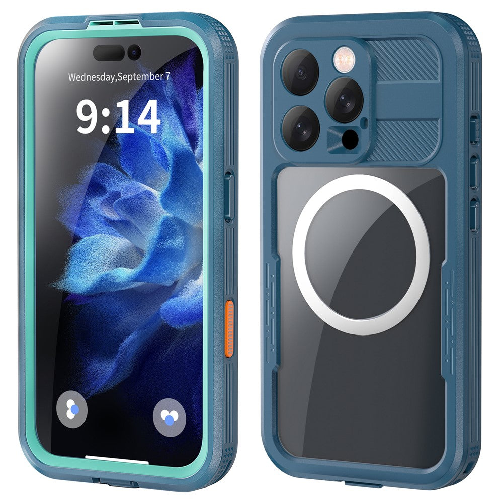 SHELLBOX For iPhone 16 Pro IP68 Waterproof Case Compatible with MagSafe Clear Phone Cover