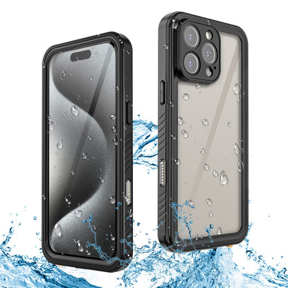 REDPEPPER FS Series For iPhone 16 Pro Max Phone Case IP68 Waterproof Clear Back Panel Phone Cover