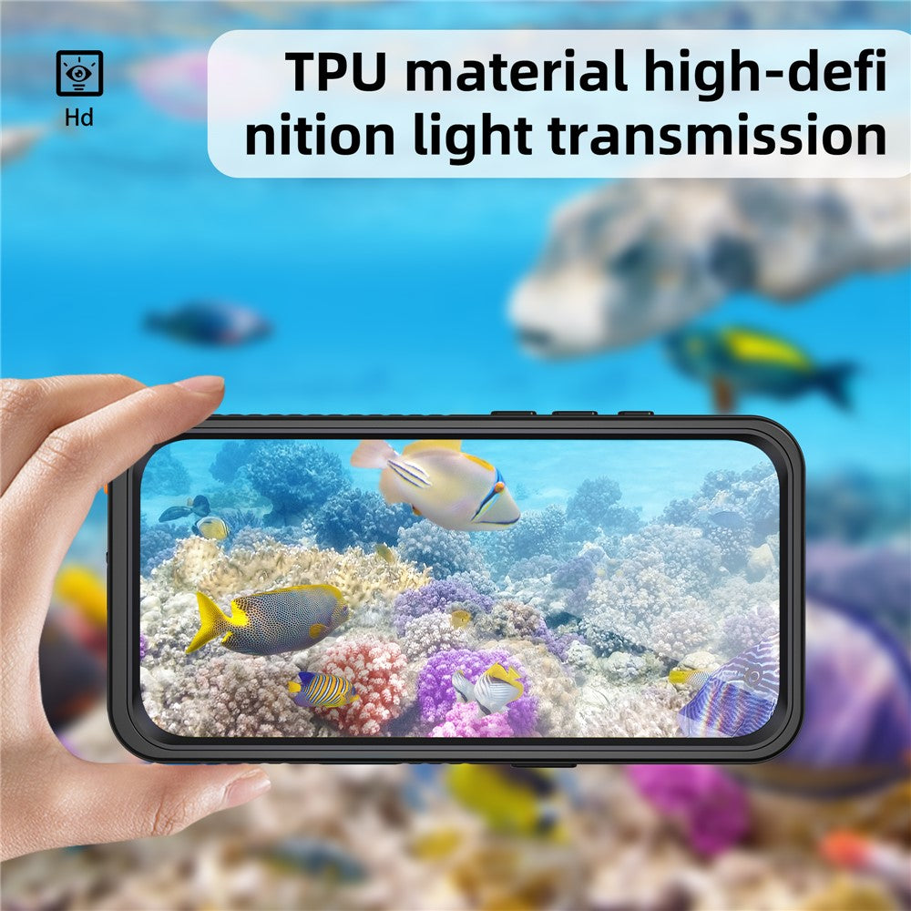 REDPEPPER FS Series For iPhone 16 Pro Phone Case IP68 Waterproof Clear Back Panel Phone Cover
