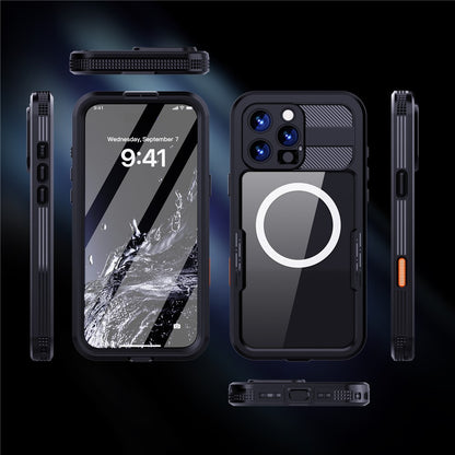 REDPEPPER For iPhone 16 Pro Max Case Compatible with MagSafe IP68 Waterproof Clear Phone Cover