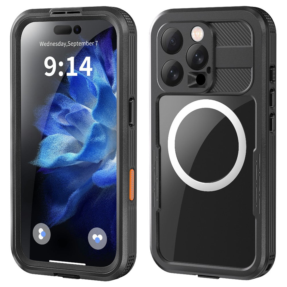 REDPEPPER For iPhone 16 Pro Case Compatible with MagSafe IP68 Waterproof Clear Phone Cover