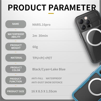 REDPEPPER For iPhone 16 Pro Case Compatible with MagSafe IP68 Waterproof Clear Phone Cover