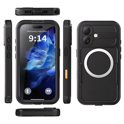 REDPEPPER For iPhone 16 Phone Case Compatible with MagSafe IP68 Waterproof Clear Phone Cover