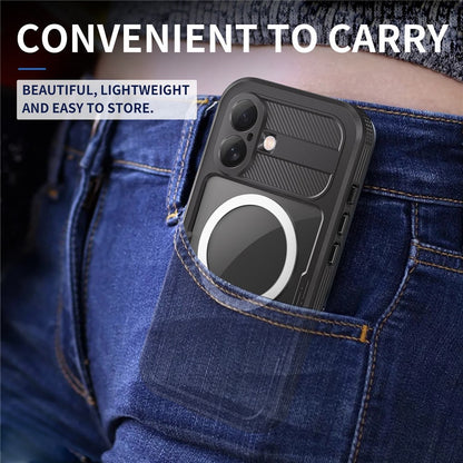 REDPEPPER For iPhone 16 Phone Case Compatible with MagSafe IP68 Waterproof Clear Phone Cover