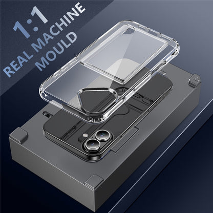 For iPhone 16 Shockproof Case TPU Phone Cover with Card Holder