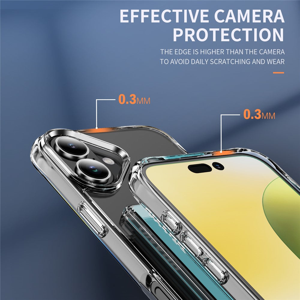 For iPhone 16 Shockproof Case TPU Phone Cover with Card Holder