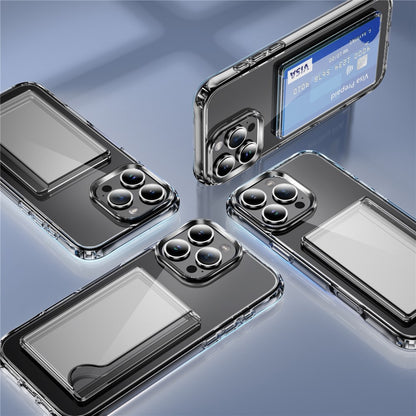 For iPhone 16 Pro Case with Card HolderShockproof TPU Phone Cover