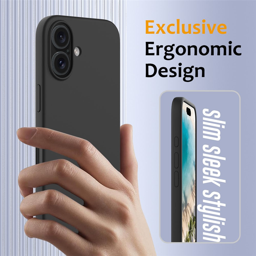 For iPhone 16 Case Compatible with MagSafe Anti-Drop Liquid Silicone Phone Cover