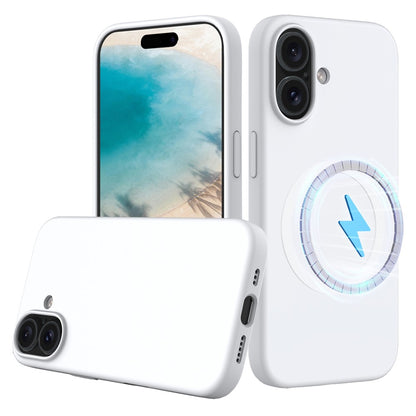 For iPhone 16 Case Compatible with MagSafe Anti-Drop Liquid Silicone Phone Cover