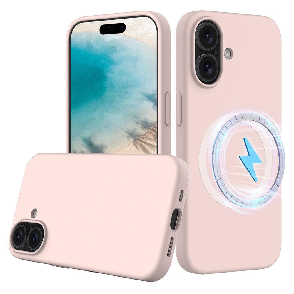 For iPhone 16 Case Compatible with MagSafe Anti-Drop Liquid Silicone Phone Cover