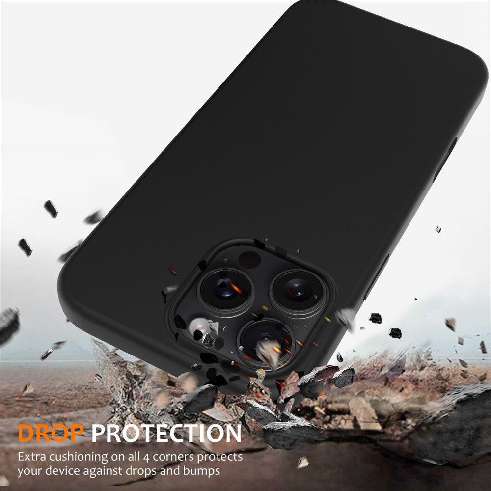 For iPhone 16 Pro Magnetic Case Shockproof Liquid Silicone Phone Cover
