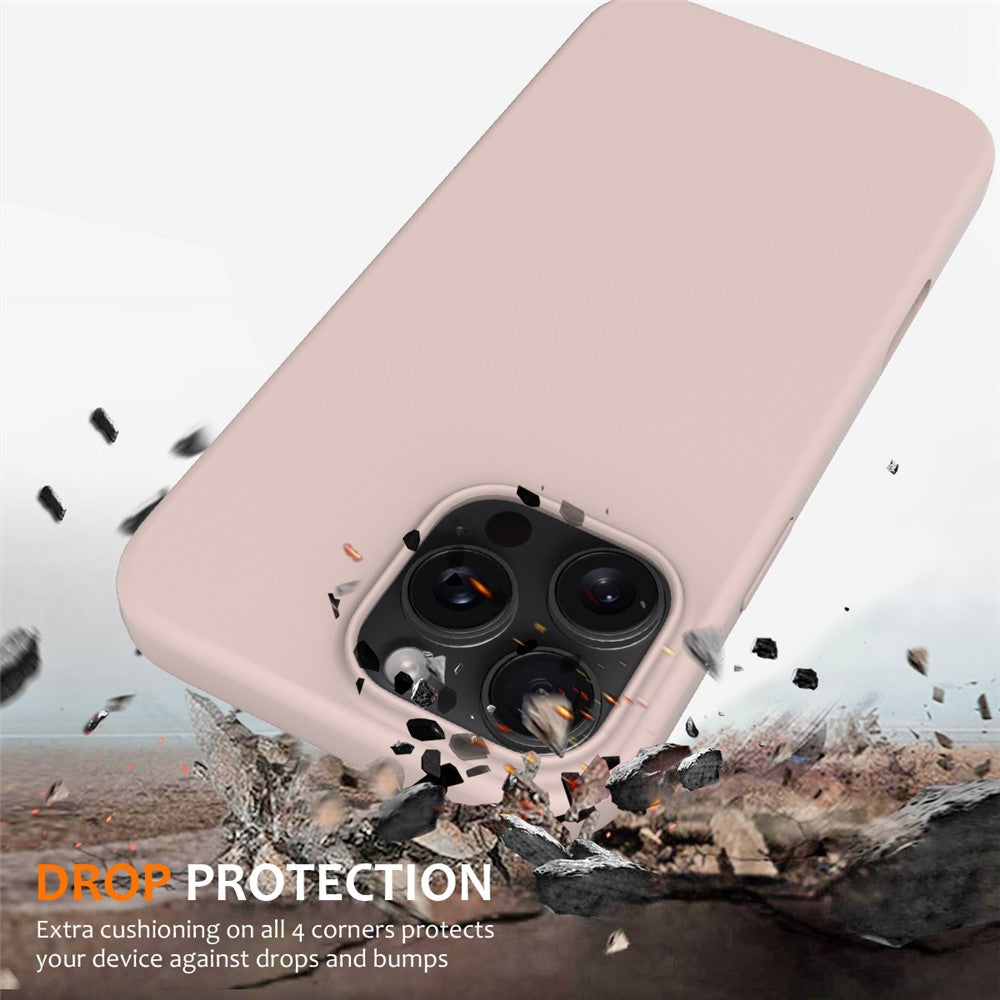 For iPhone 16 Pro Max Magnetic Case Protective Liquid Silicone Phone Cover