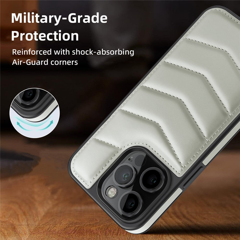 For iPhone 14 Pro Case Compatible with MagSafe RFID Blocking Card Slot Leather Back Cover