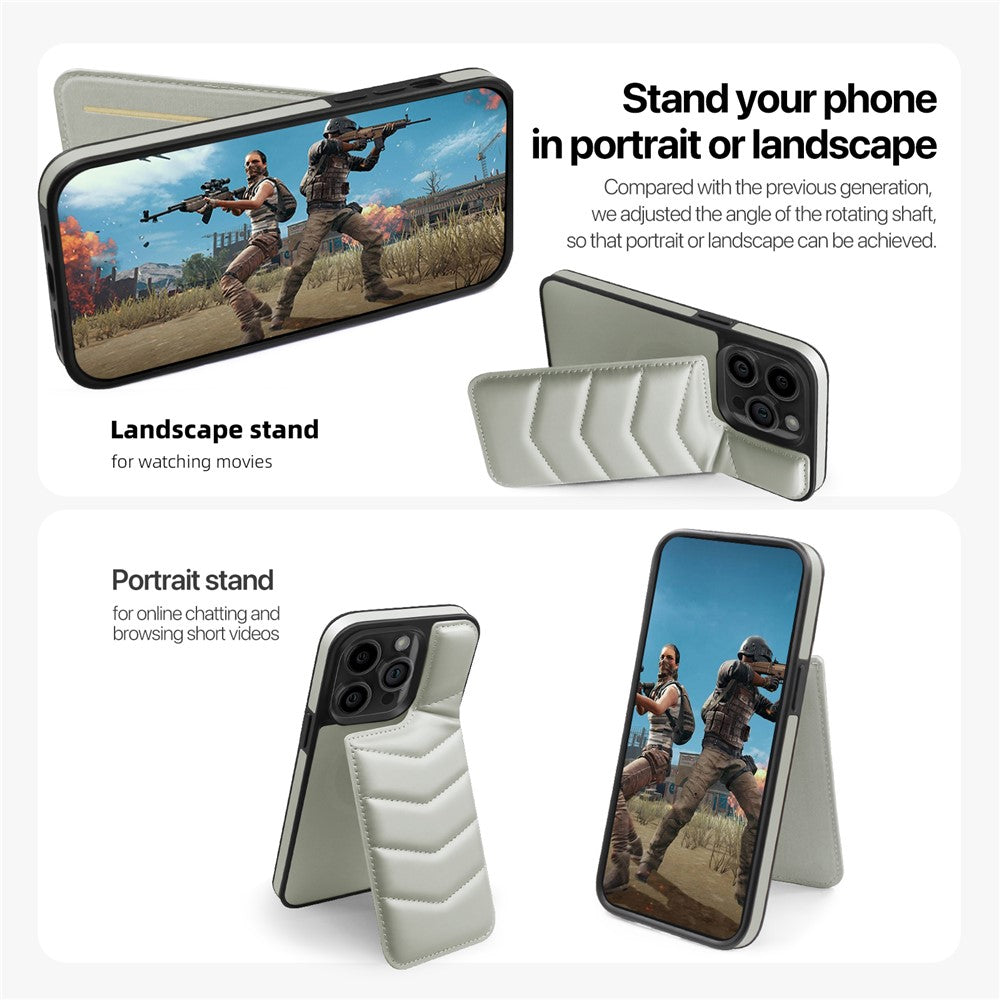 For iPhone 14 Pro Case Compatible with MagSafe RFID Blocking Card Slot Leather Back Cover