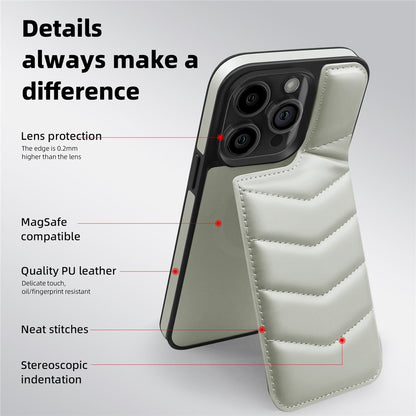 For iPhone 14 Pro Case Compatible with MagSafe RFID Blocking Card Slot Leather Back Cover
