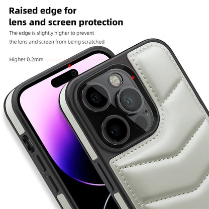 For iPhone 14 Pro Case Compatible with MagSafe RFID Blocking Card Slot Leather Back Cover