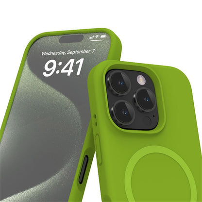 For iPhone 16 Pro Max Case Compatible with MagSafe PC+Liquid Silicone Phone Cover