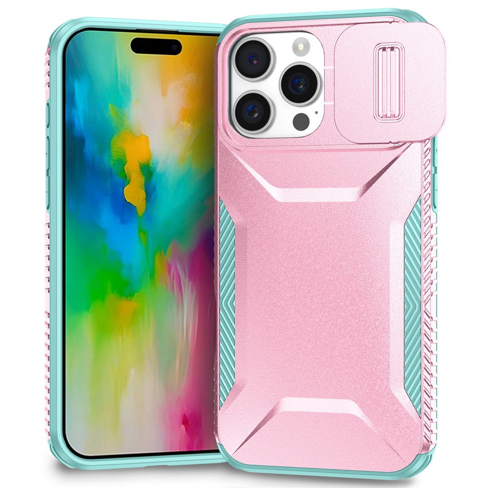 For iPhone 16 Pro Max Case Camshield TPU+PC Phone Cover Non-Slip Side Edge