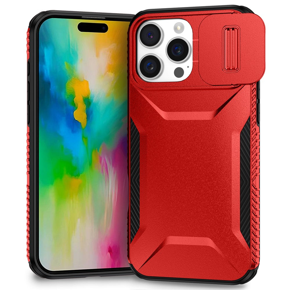 For iPhone 16 Pro Max Case Camshield TPU+PC Phone Cover Non-Slip Side Edge