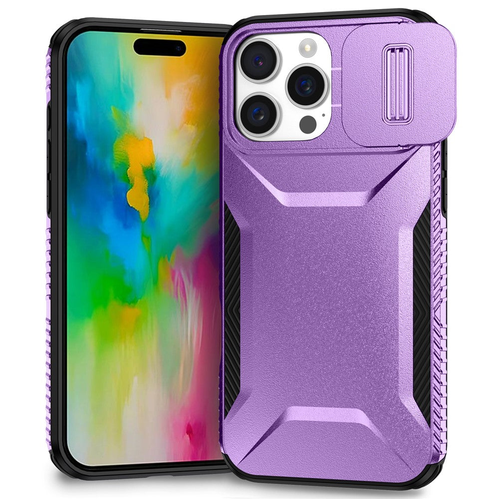 For iPhone 16 Pro Max Case Camshield TPU+PC Phone Cover Non-Slip Side Edge