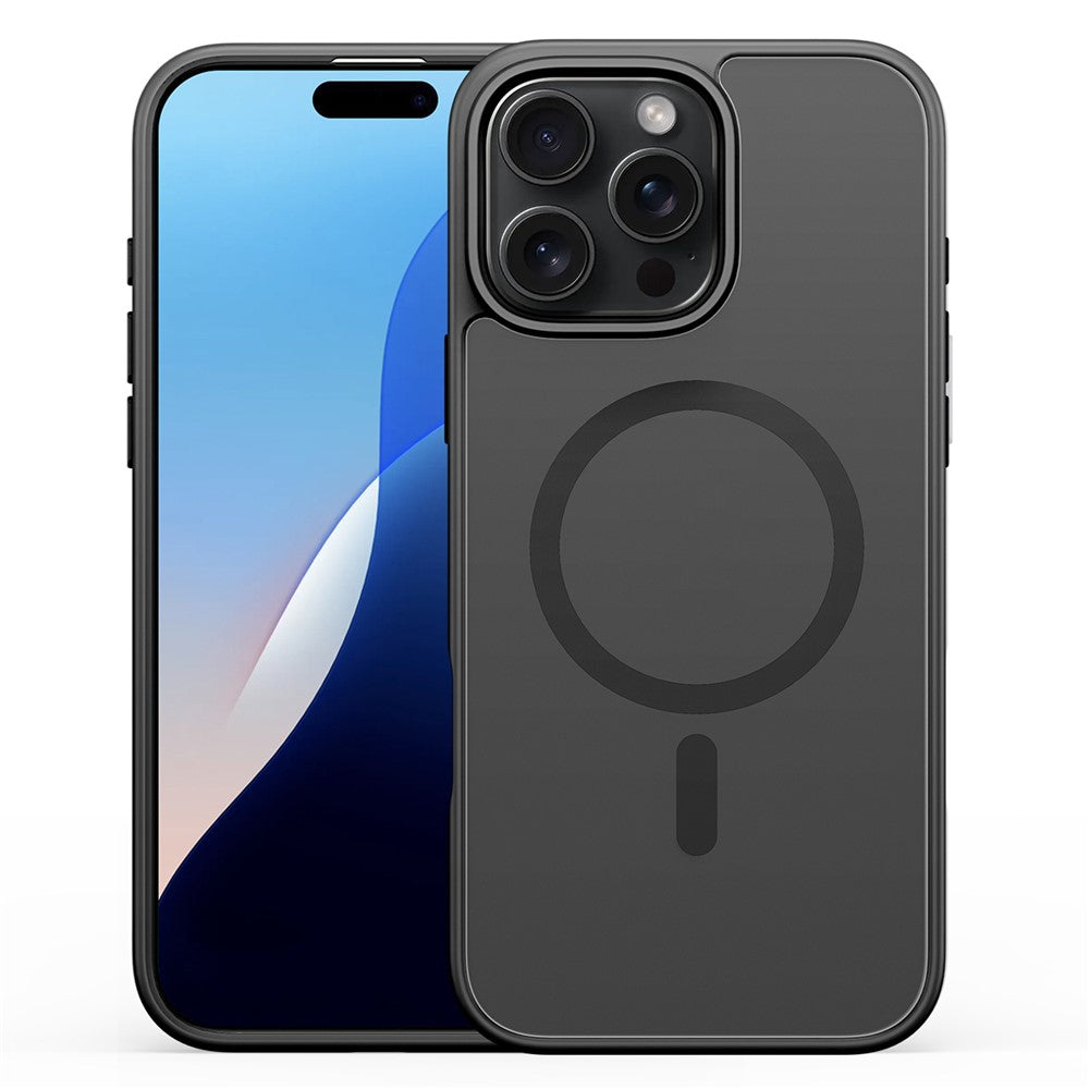 DUX DUCIS Yind Series For iPhone 16 Pro Magnetic Case Airbag Corners PC+TPU Matte Phone Cover