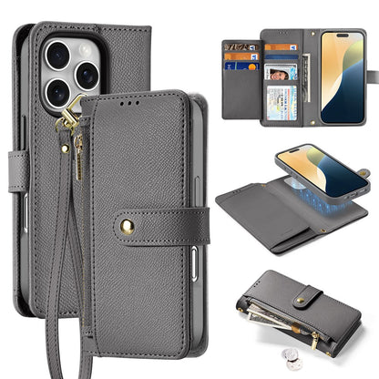 DUX DUCIS Lawa Series for iPhone 16 Pro Max Magnetic Case Cowhide Leather Detachable Phone Cover
