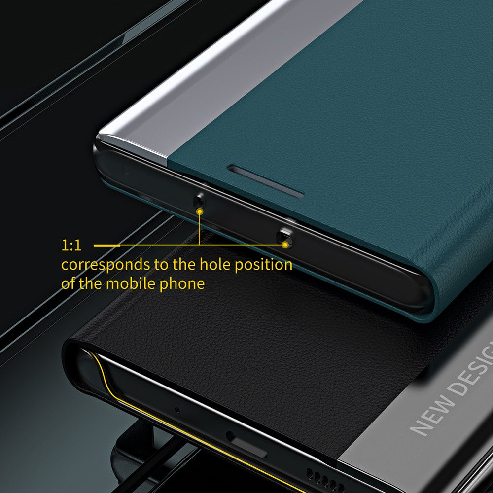For iPhone 16 Pro Max Case Anti-Drop Leather Phone Cover with Stand