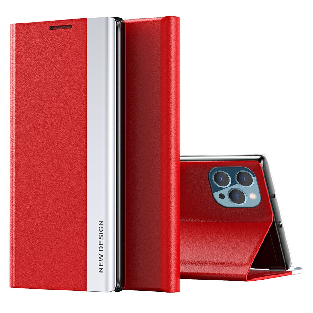 For iPhone 16 Pro Max Case Anti-Drop Leather Phone Cover with Stand