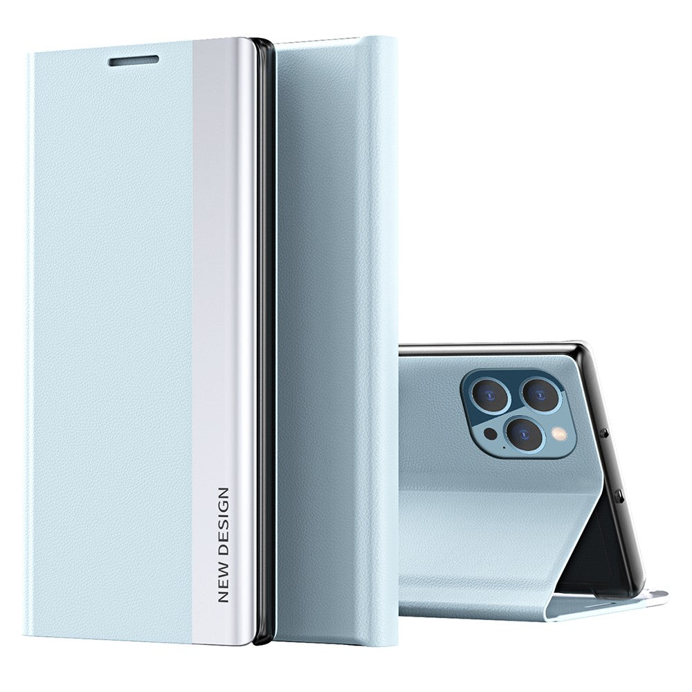 For iPhone 16 Pro Max Case Anti-Drop Leather Phone Cover with Stand