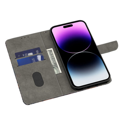 For iPhone 16 Pro Max Case 3D Pattern PU Leather Wallet Phone Cover with Stand
