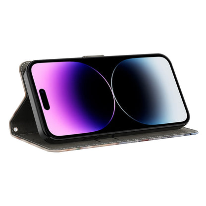For iPhone 16 Pro Max Case 3D Pattern PU Leather Wallet Phone Cover with Stand