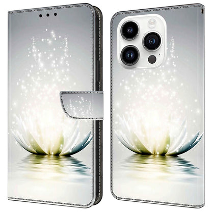 For iPhone 16 Pro Max Case 3D Pattern PU Leather Wallet Phone Cover with Stand