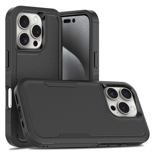 For iPhone 16 Pro Case 2-in-1 PC+TPU Shockproof Phone Cover