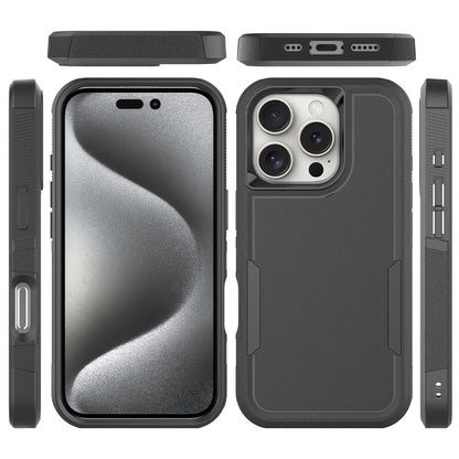 For iPhone 16 Pro Case 2-in-1 PC+TPU Shockproof Phone Cover