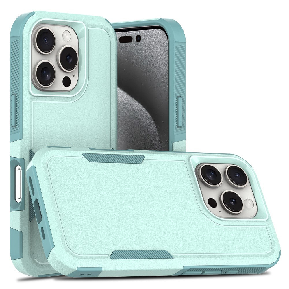For iPhone 16 Pro Case 2-in-1 PC+TPU Shockproof Phone Cover