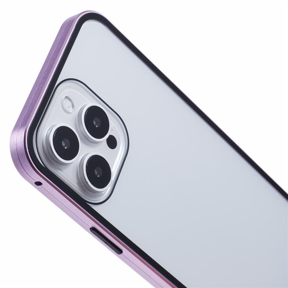For iPhone 16 Pro Max Full Body Case Magnetic Tempered Glass Double-Sided Phone Case